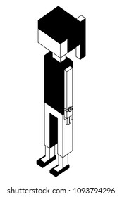 woman avatar isometric icon