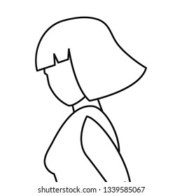 woman avatar line