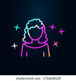 Woman avatar nolan icon. Simple thin line, outline vector of avatar icons for ui and ux, website or mobile application