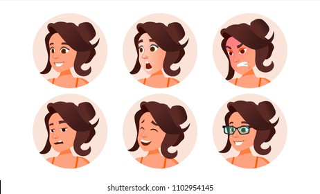 Woman Avatar People Vector. Default Placeholder. Strong Pictogram. Flat Character Illustration
