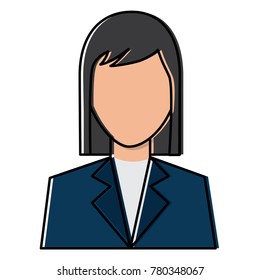 woman avatar portrait icon image 