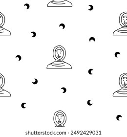 woman, avatar, profile, coloring page, coloring book, sketch, seamless, pattern, ornament, women, portrait, girl, different, hairstyle, outfit, person, people, leader, business, hair, young, user, net