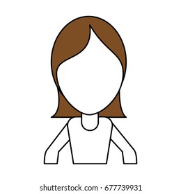 woman avatar vector illustration