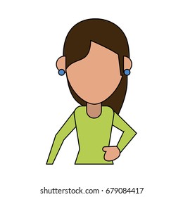 woman avatar vector illustration