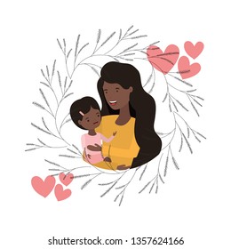 woman with baby avatar character
