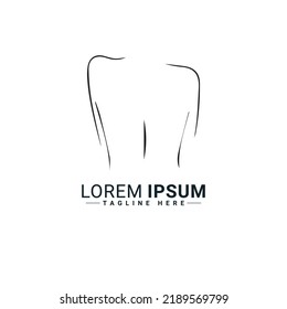 Diseño de ilustración vectorial del logotipo del costado trasero de la mujer 