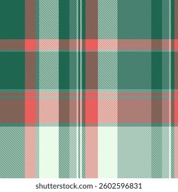 Woman background texture vector, womens fashion seamless textile pattern. Site check plaid fabric tartan in teal and white colors palette.