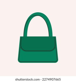 Frauentasche. Fashion Handtasche Tote Kreuzung Karosserie, Cartoon Leder stilvollen weiblichen Accessoires. Vektorgrafik