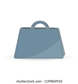 Woman bag in flat style. Purse isolated on white. Female handbag  vector illustration.  Concept of stylish fashion accessories. Easy to edit template for your artworks.