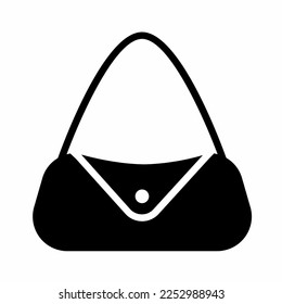 Plantilla de ilustración de icono de bolsos para mujeres. Vector de material.