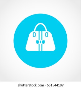 Woman bag Icon Isolated on White Background