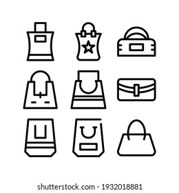 woman bag icon or logo isolated sign symbol vector illustration - Collection of high quality black style vector icons
