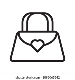 Woman Bag Icon Vector Design Template Illustration