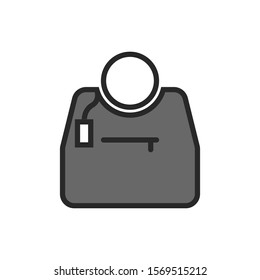 Woman Bag icon vector symbol illustration EPS 10