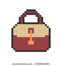 woman bag pixel art for your needs 