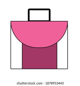 Ilustración de vectores de iconos simples de Woman Bag