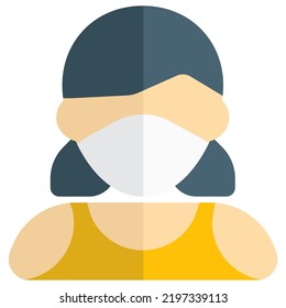 Woman basketball enthusiast wearing team jersey and mask.