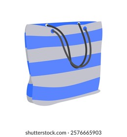 Woman Beach Bag, Holidays Vector Illustration