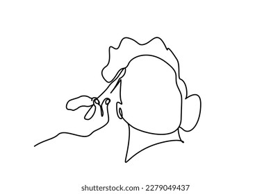 woman beauty center face massage cream therapy doctor women line art
