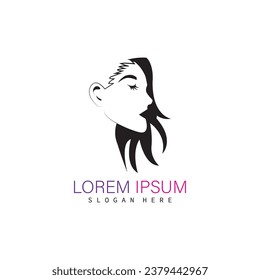 woman beauty face vector logo and tatto , bussines company