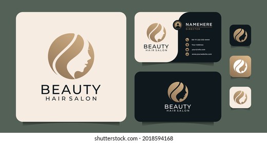 Diseño del logo del salón de belleza para la decoración del spa. El logotipo puede utilizarse para iconos, marcas, identidades, símbolos, elementos y salón