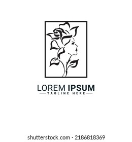 Woman beauty logo vector illustration design 