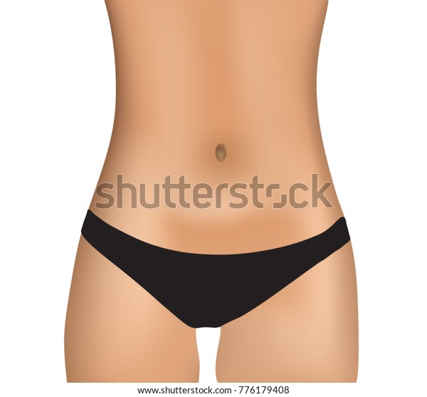 Woman Belly Vector Stock Vector Royalty Free Shutterstock