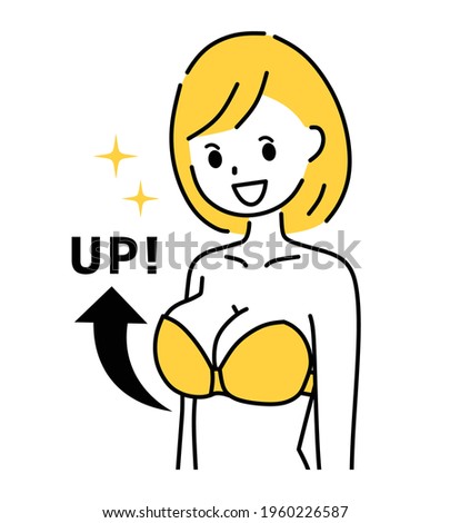 A woman with big breasts.