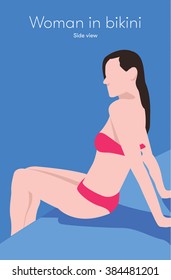 Woman in bikini