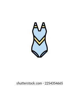 woman bikini vector type icon
