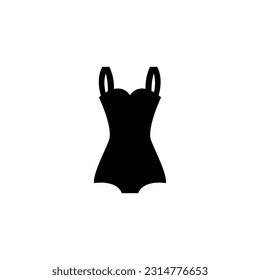 woman bikini vector type icon