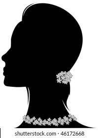 woman with black hair. beautiful girl.
