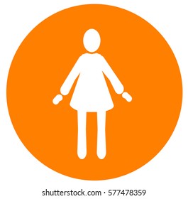 Woman black vector icon