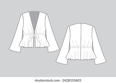 woman blouse, woman blouse illustration, blouse vector, bata 