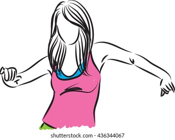 WOMAN BODY DANCER illustration