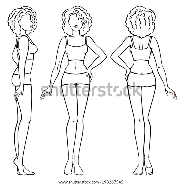 drawing of human body front and back