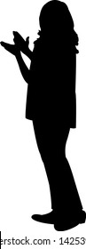 a woman body silhouette vector