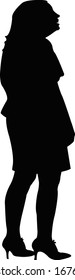 a woman body silhouette vector