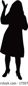 a woman body silhouette vector