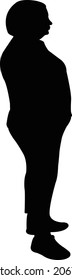 a woman body silhouette vector