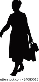 a woman body silhouette vector