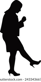 a woman body silhouette vector