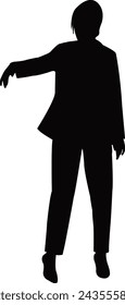 a woman body silhouette vector