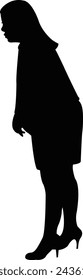 a woman body silhouette vector