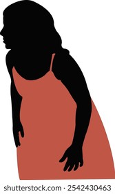 a woman body silhouette vector