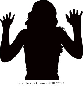 a woman body, silhouette vector