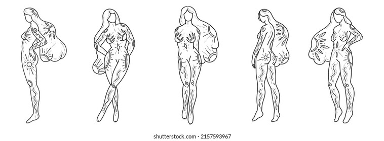 Silhouette de cuerpo de mujer. Vector 
 ilustración de una mujer. Mujer EPS por crear impresiones de moda, postales, invitaciones a bodas, banners, ilustraciones de arreglos, libros, portadas. 