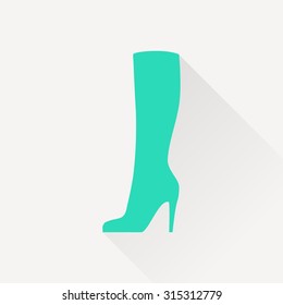 Woman boot icon