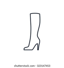 Woman boot icon