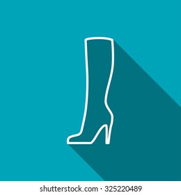 Woman boot icon